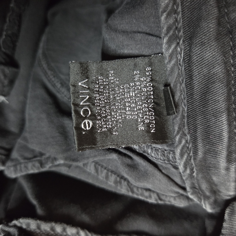 VINCE Women's Size 27 Black Greased Chinos - Picture 6 of 11
